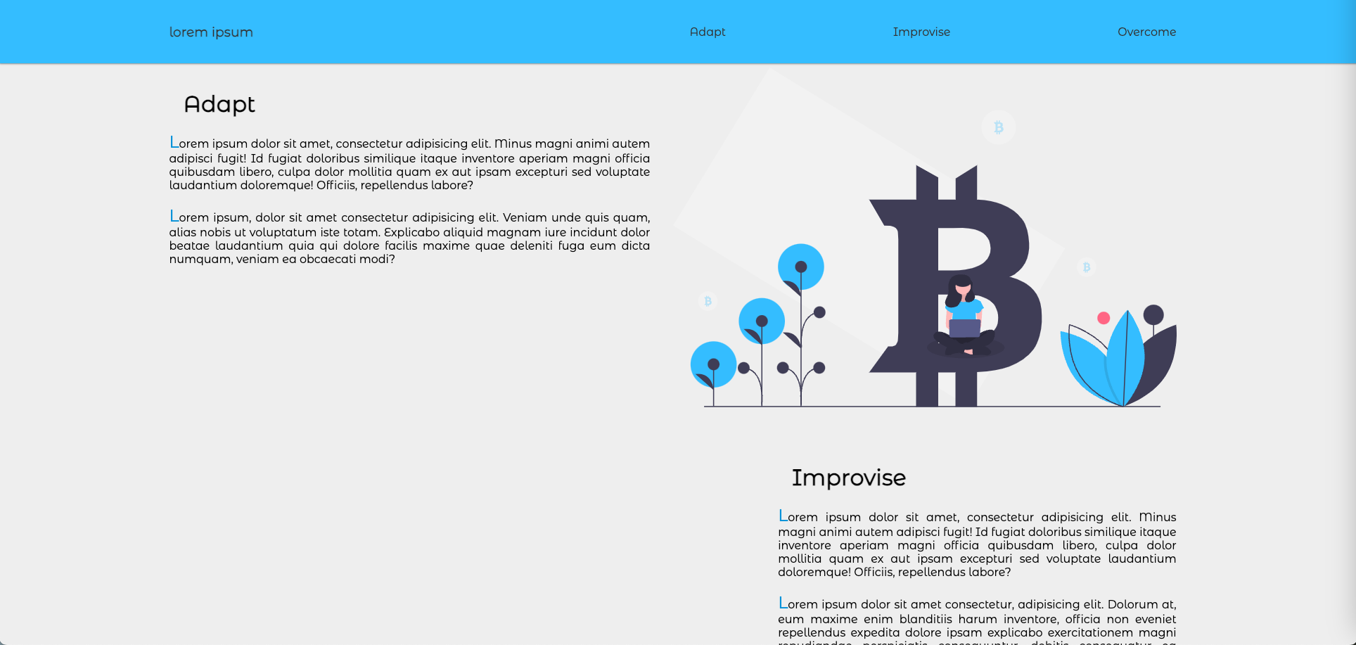 Aperçu du site Scroll